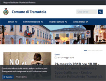 Tablet Screenshot of comune.tramutola.pz.it